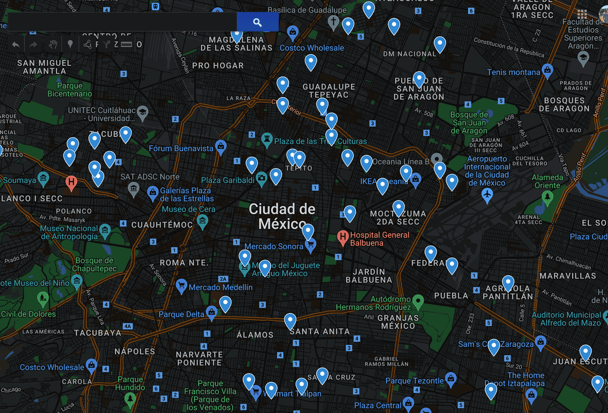 Most Dangerous Zones in Mexico City